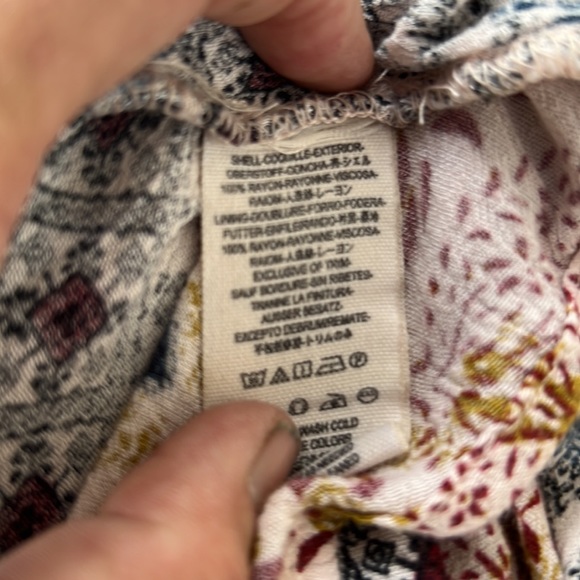 Free People baby doll dress Light and flowy Rayon cold shoulder Boho Oversize XS - Picture 7 of 8